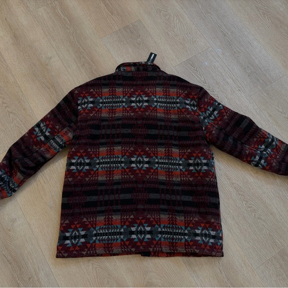 Pendleton styled  Multicolor Geometric Wool Jacket - Picture 2 of 3